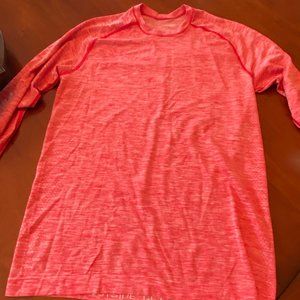 Lululemon Metal Vent Tech Red Long Sleeve Small